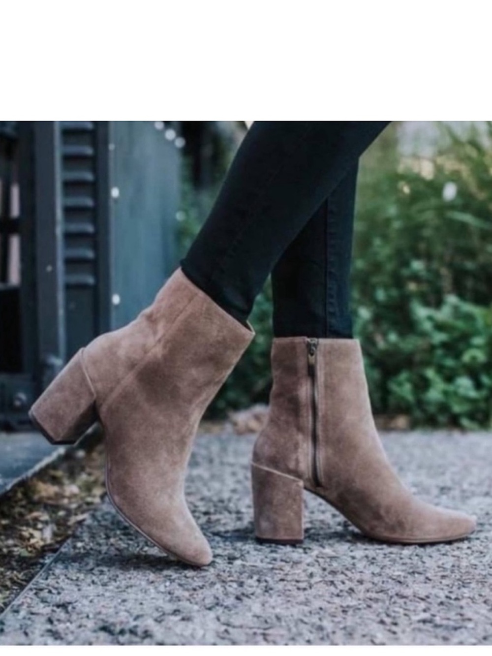 Thursday Boot Co Paloma Women's Suede Ankle Booties in Taupe Size 7